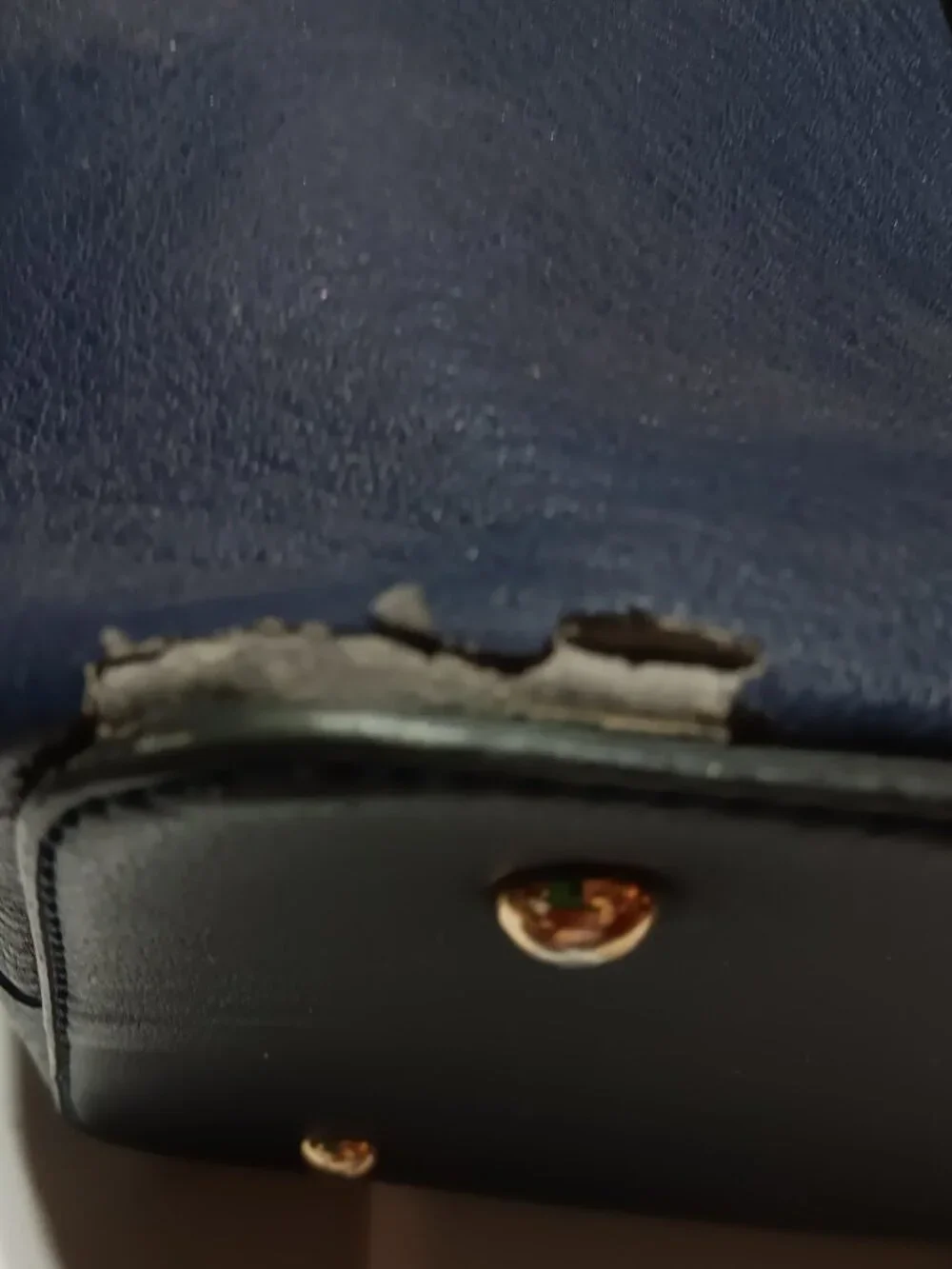 Ivanlka Trump Navy Blue Satchel